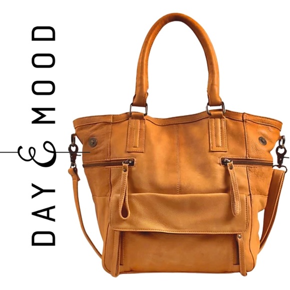 NWT* DAY & MOOD Hannah Small Satchel in Tan - Picture 3 of 13